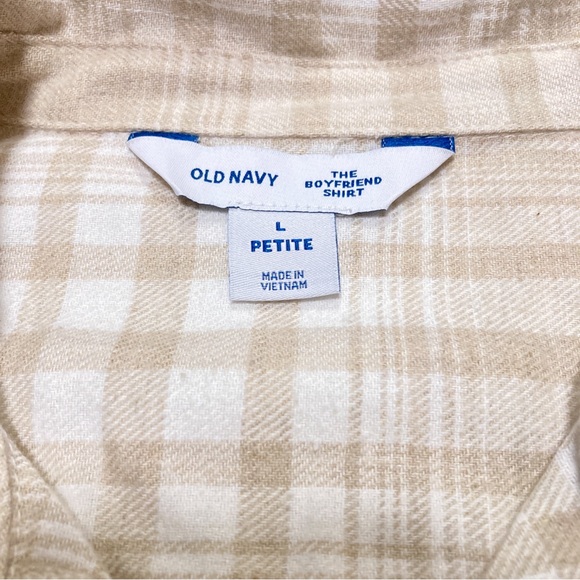 NWT Old Navy Loose Plaid Flannel Boyfriend Shirt - Picture 3 of 6